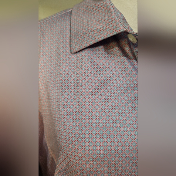 GRUN GOLF Maze Polo In Purplw Print. Size Large - Picture 7 of 15